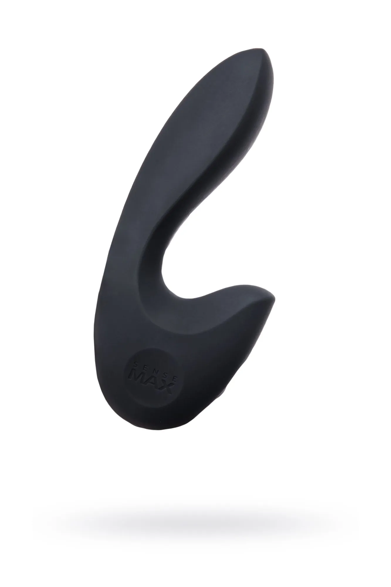 нереалистичный вибратор sense max , силикон, черный,16 см в 