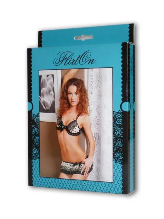 Эротическое комплект sharon flirton, черно-белый (46-48) в 