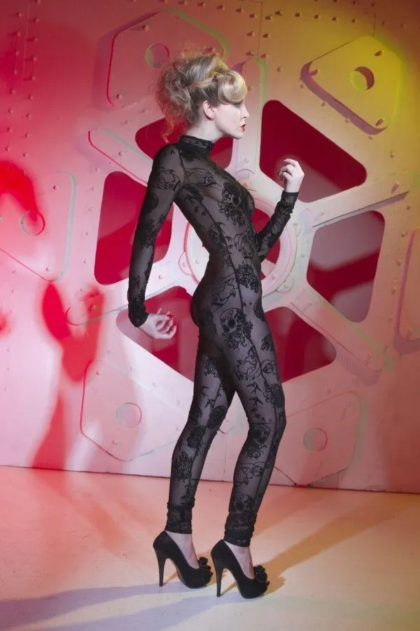 Эротическое комбинезон catanzaro beverly tattoo черный, m в 