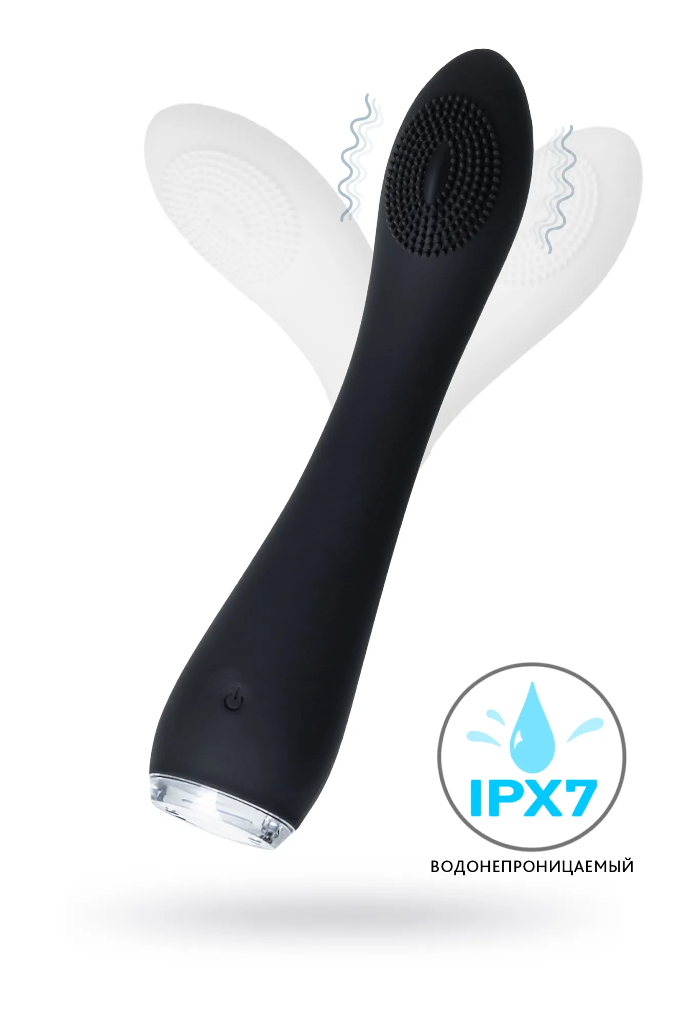 вибратор ppp shio-pro, силикон, черный, 21 см в 