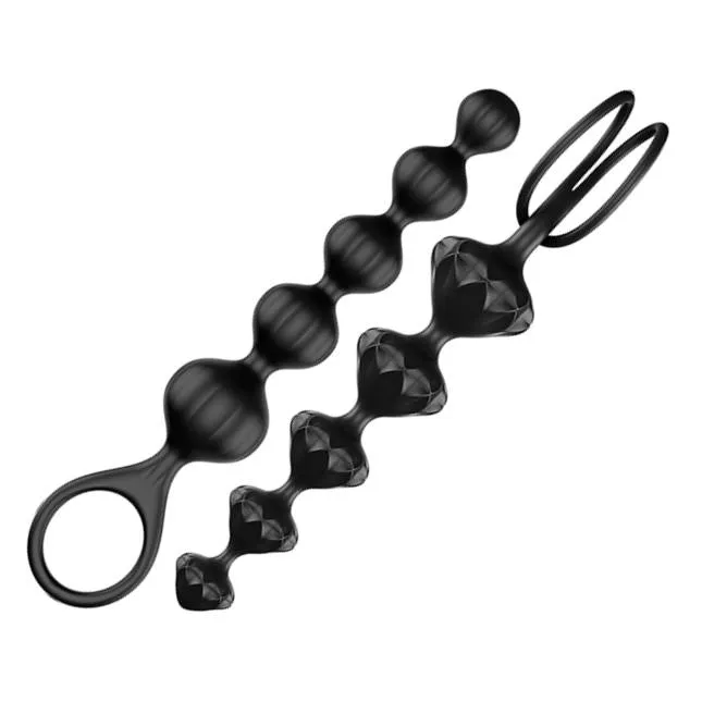 Набор стимуляторов Satisfyer Love Beads, чёрные