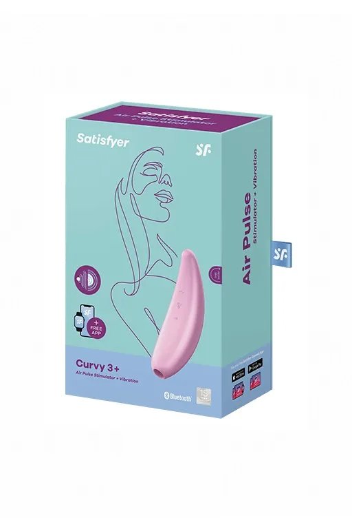 Вакуумно-волновой вибростимулятор Satisfyer Curvy 3+ с возможностью управления через приложение