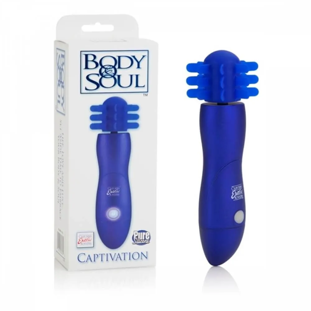 вибратор california exotic novelties body & soul captivation, синий в 