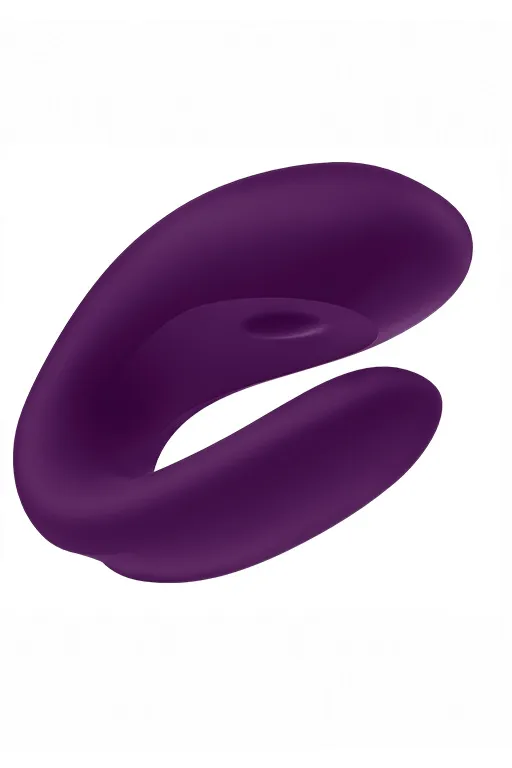 парный вибратор satisfyer double joy с возможностью управления через приложение (фиолетовый) в 