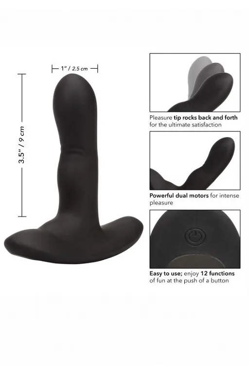 перезарежаемый силиконовый анальный стимулятор wireless rocking probe с функцией «манящее движение» в 