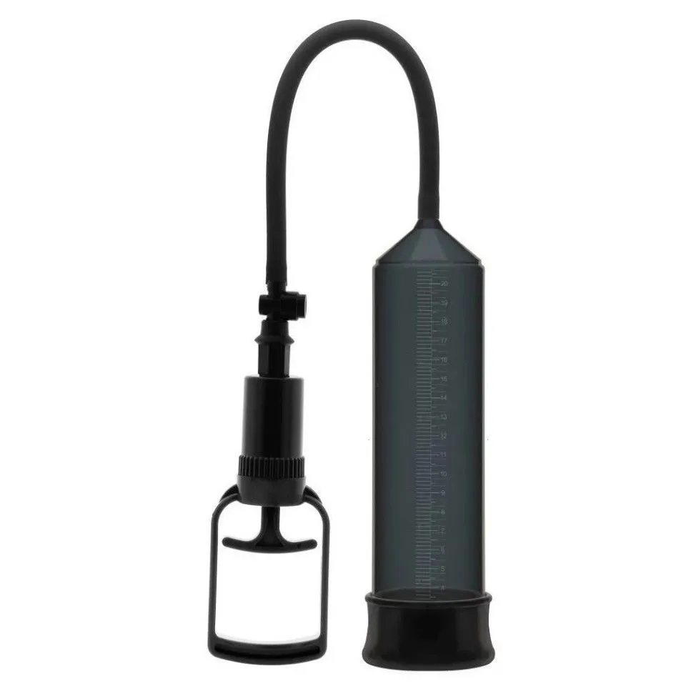 вакуумная помпа черная с поршнем erozon penis pump в 