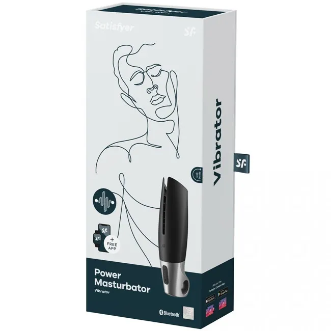 мастурбатор satisfyer power masturbator black silver 037332sa в 