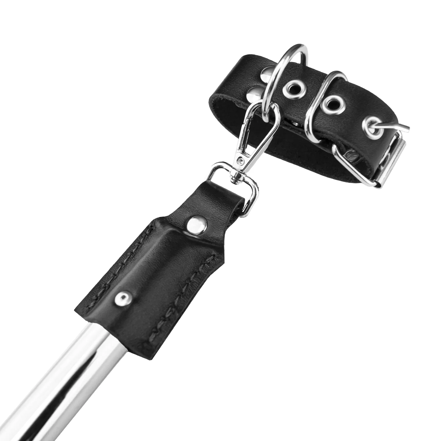 металлическая распорка с ошейником и наручниками pinkrabbit в 