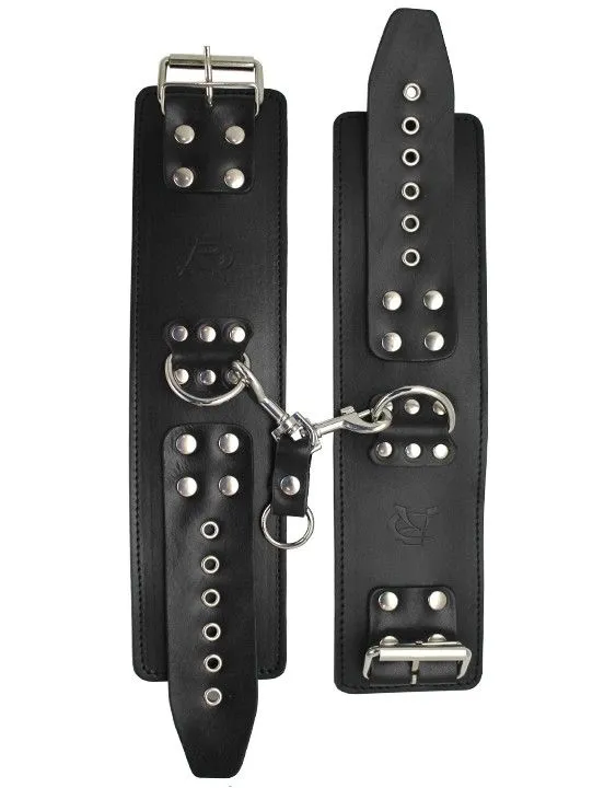 наручи декоративные широкие подиум на меху, черные в 