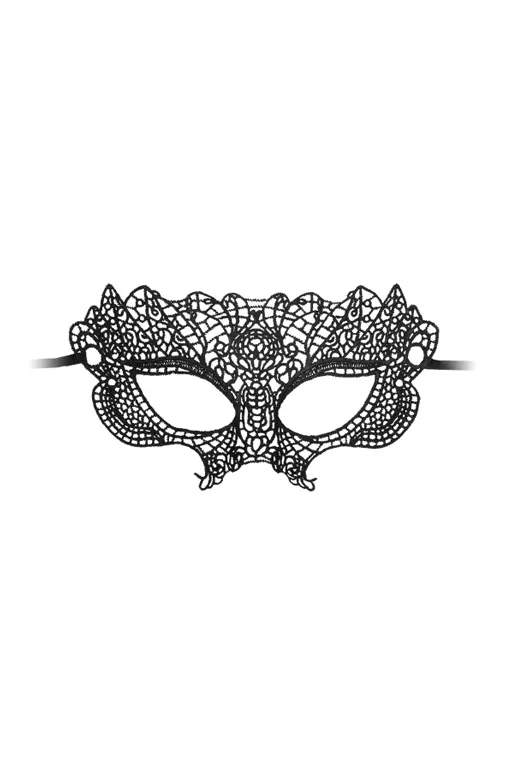 кружевная маска ручной работы на глаза princess black lace mask в 