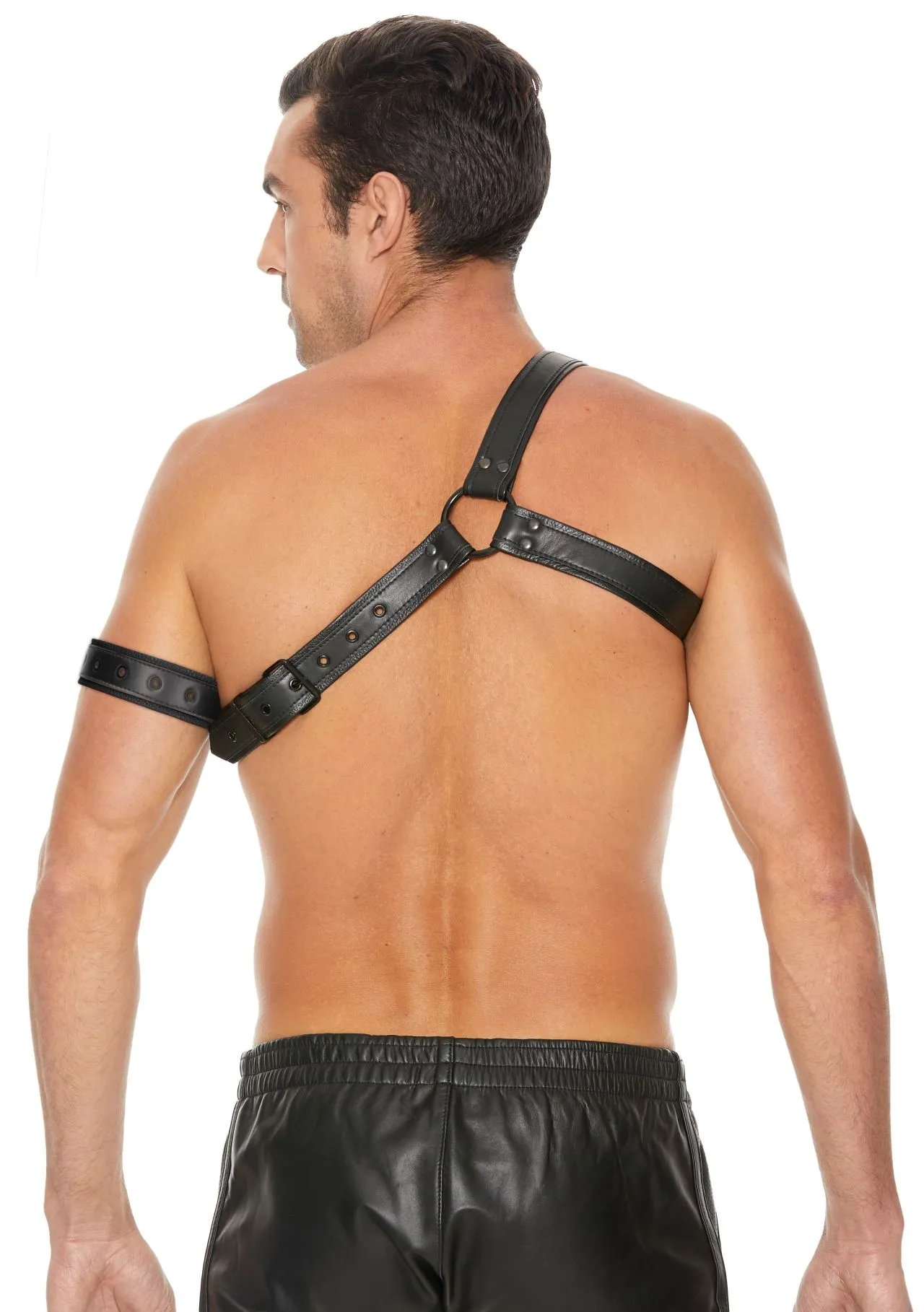 мужская сбруя (портупея) gladiator harness + повязка на руку в 