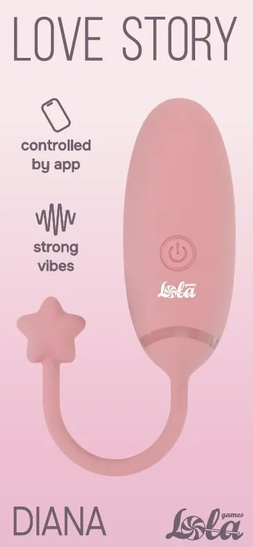 вибро яйцо с приложением diana love story pink 3014-01lola в 