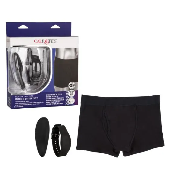 трусы боксеры с вибромассажером remote control panty set  m/l в 