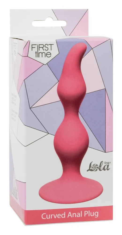 анальная пробка curved anal plug pink 4105-01lola в 