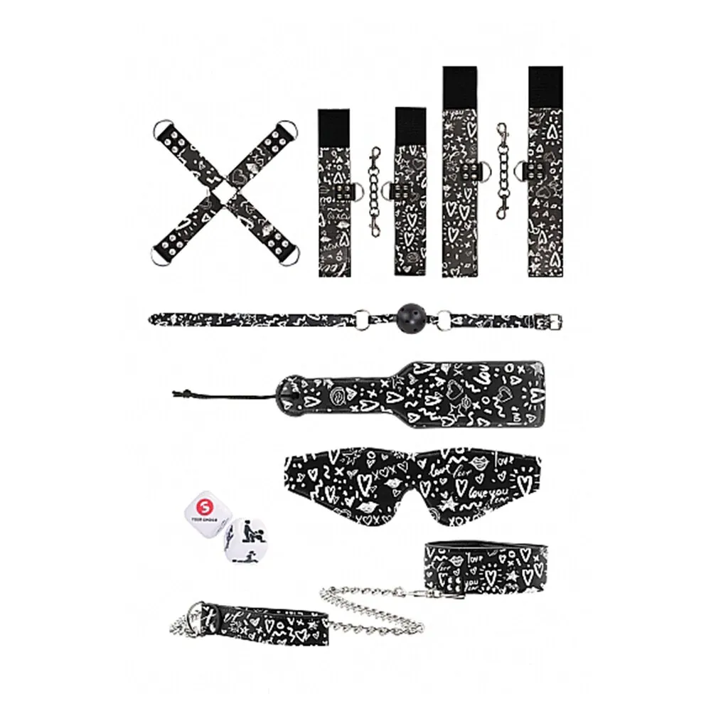 набор для игр printed bondage kit в 