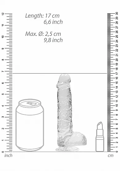фаллоимитатор 15 см. realistic dildo with balls в 