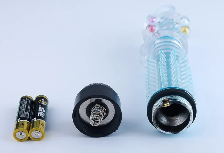 вибратор 16,5х 3,5 см с дополнительными пупырышками, голубой 47546-mm в 