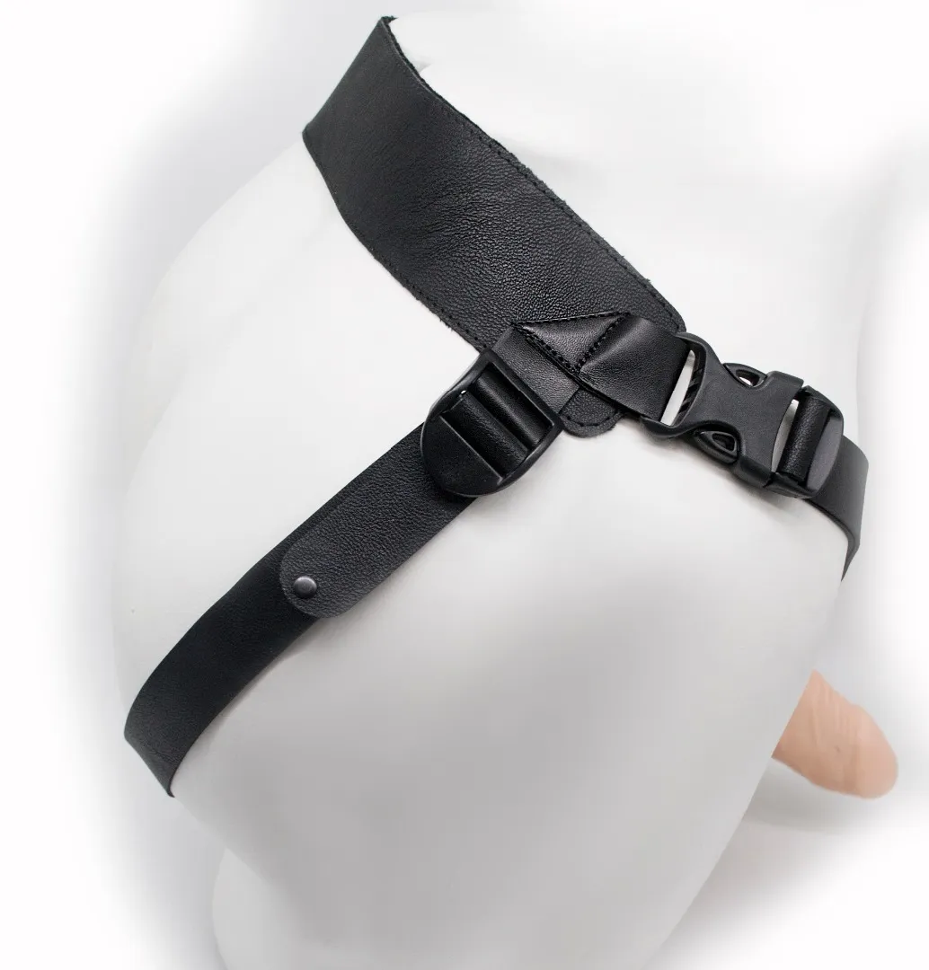 фаллоимитатор поясной пустотелый с бандажом 7414/3ru в 