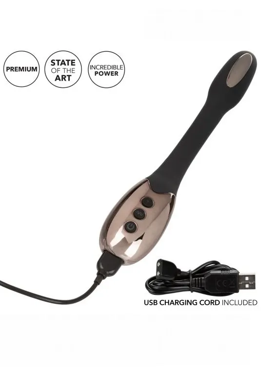 гибкий вибромассажер с электростимуляцией electro-spark в 