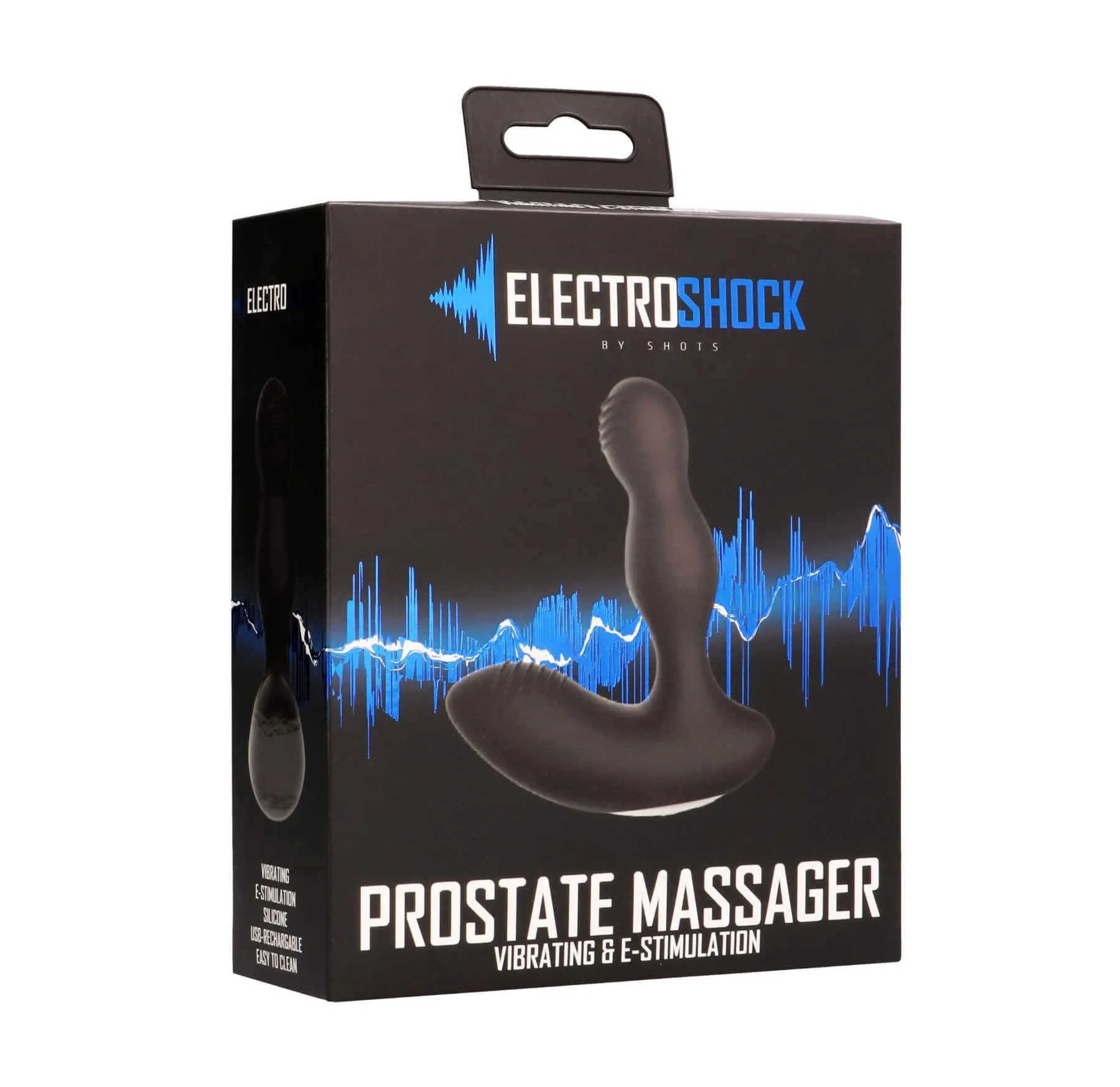 стимулятор простаты с электростимуляцией shots media electroshock prostate massager, черный в 