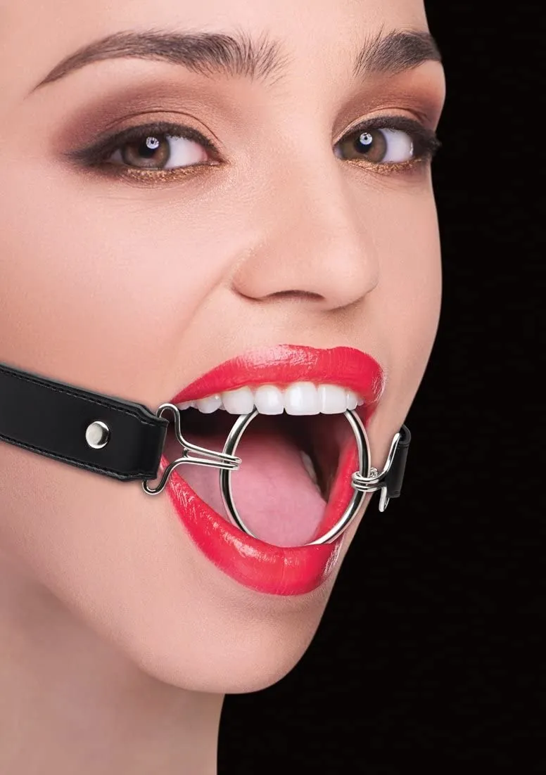 кляп-кольцо ring gag xl, черный в 