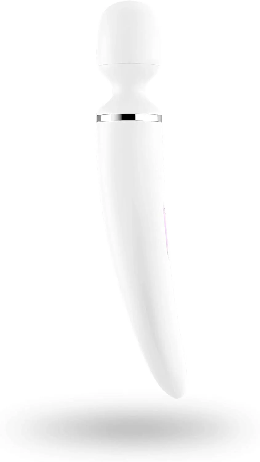 вибромассажер satisfyer wand-er woman (white/chrome) 001227sa в 