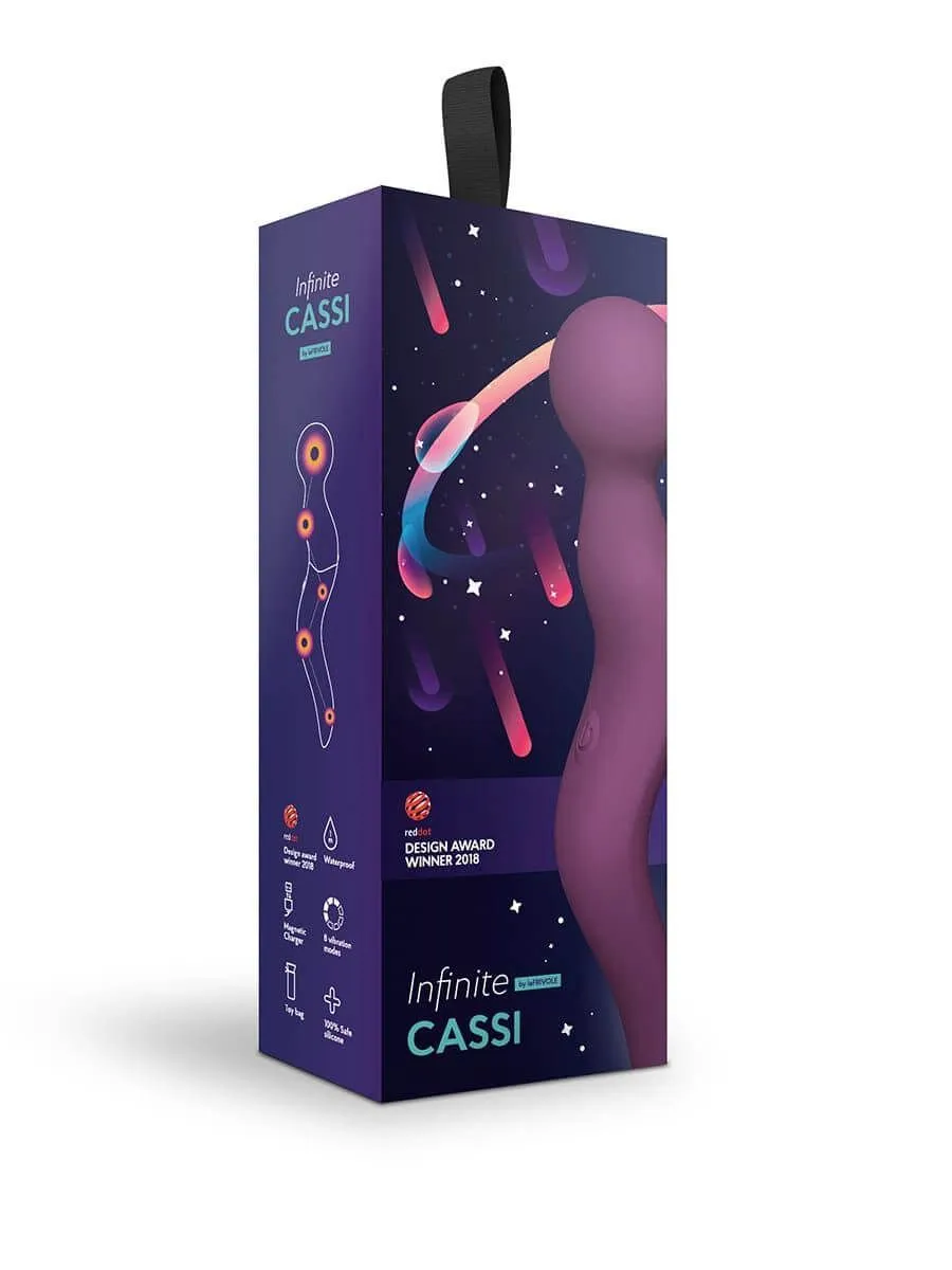 вибромассажер wand cassi, фиолетовый в 