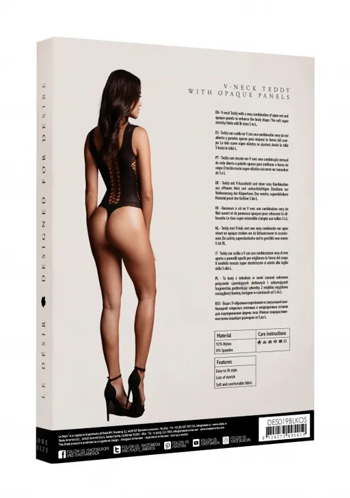 Эротическое боди contrast fence net teddy - o/s в 