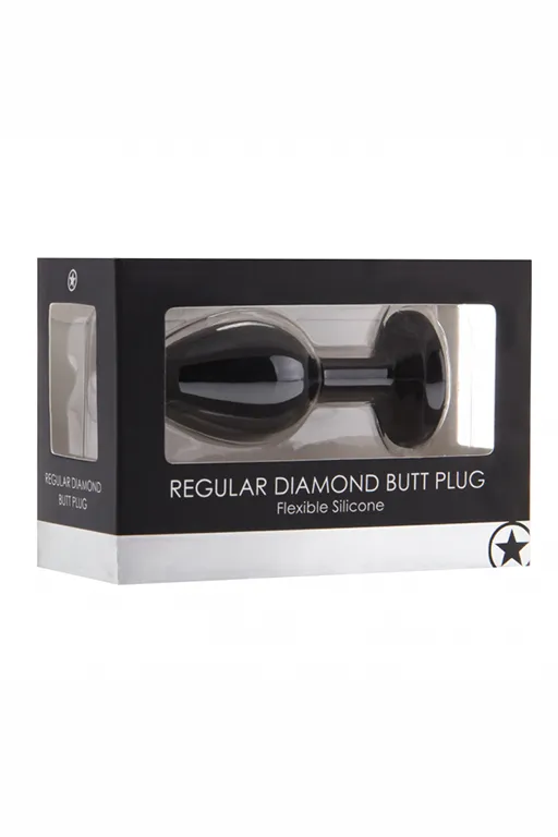 Анальная пробка с кристаллом Diamond Butt Plug (Medium)