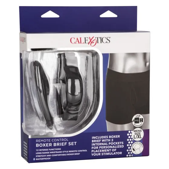 Трусы боксеры с вибромассажером Remote Control Panty Set  L/XL