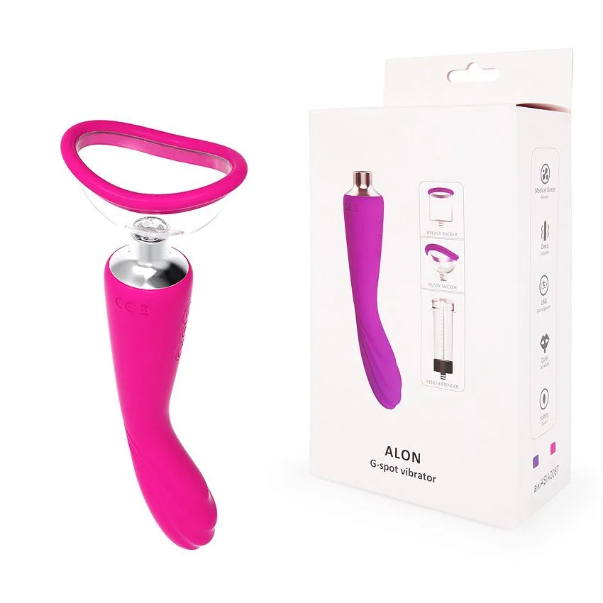 вакуумный вибромассажер aixiasia, розовый в 