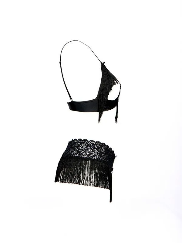 Эротическое трусы с жемчугом и бахромой perla в 