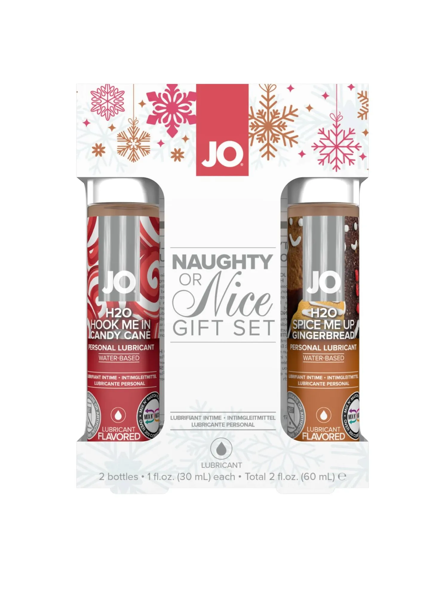 Набор из 2 вкусовых лубрикантов System JO Naughty or Nice