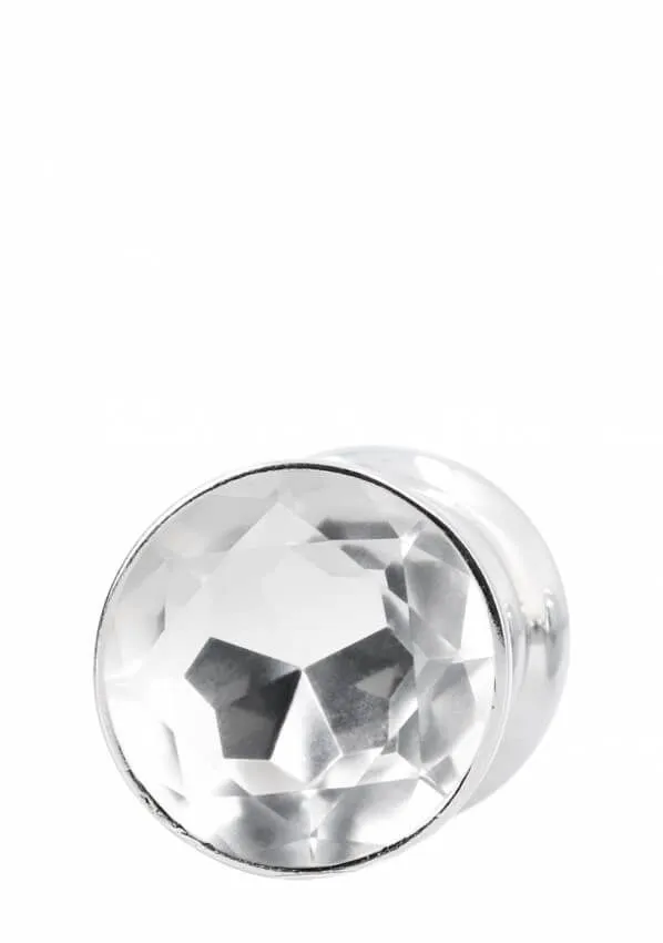 анальная пробка ребристая shots media, диаметр 3.5 см, ребристая, серебрянная в 