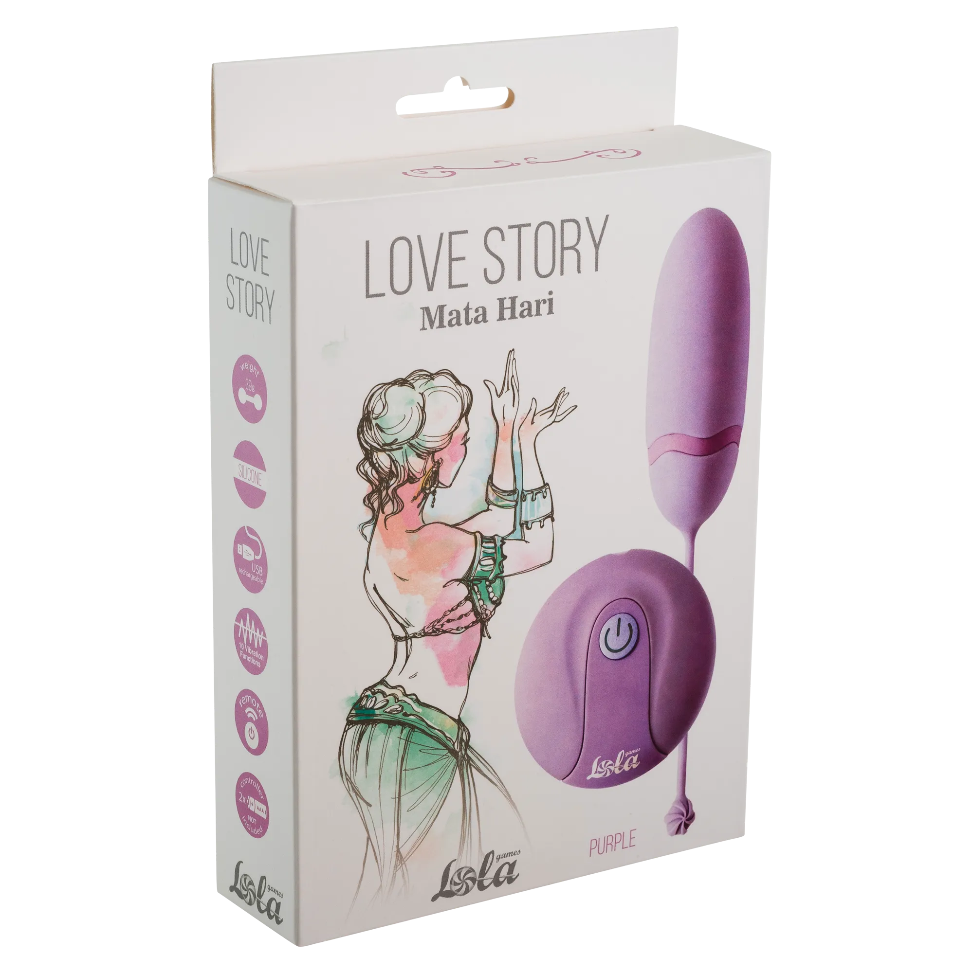 Виброяйцо на пульте управления Love Story Mata Hari purple 1800-02Lola