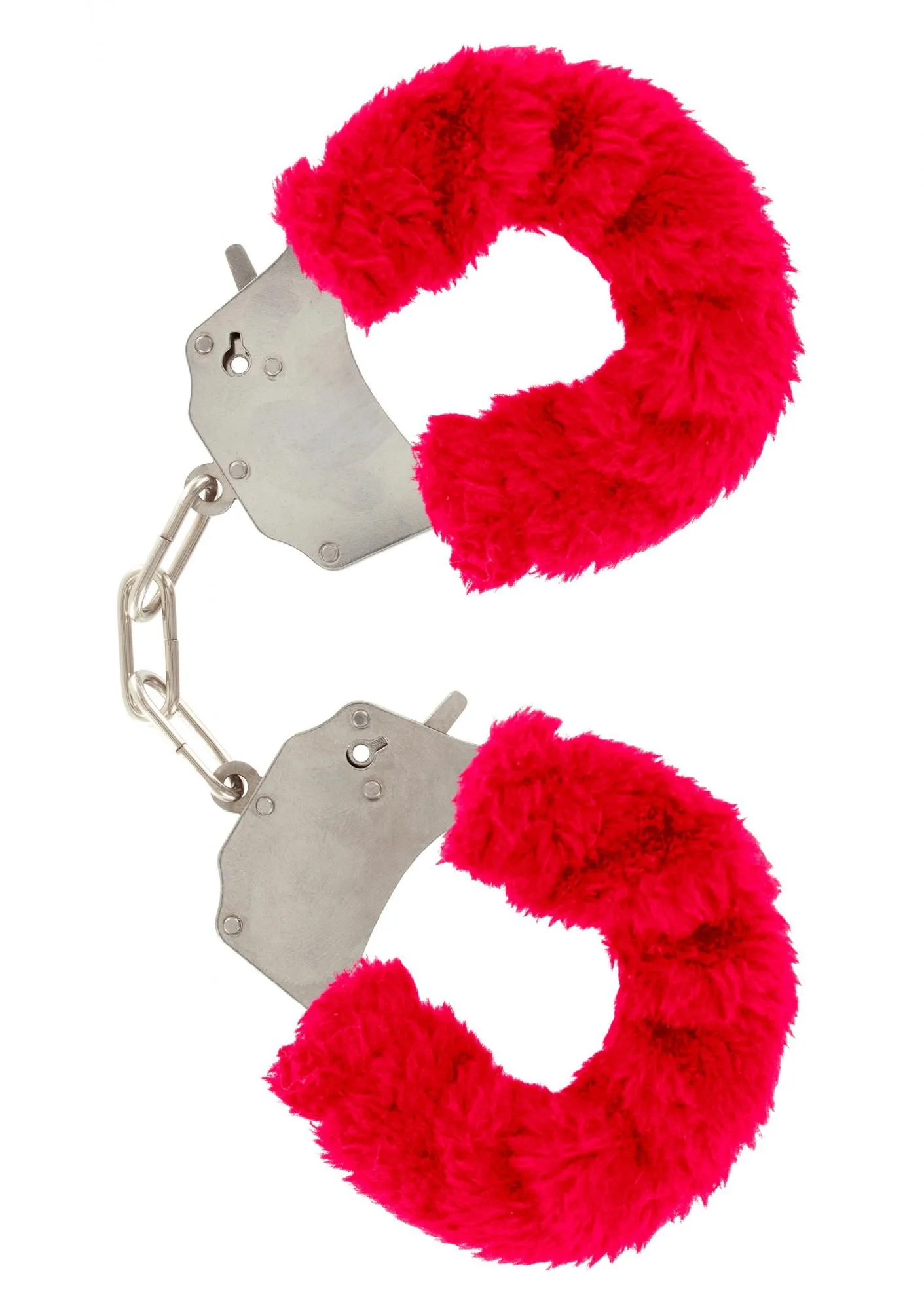 наручники furry fun cuffs с красным мехом в 