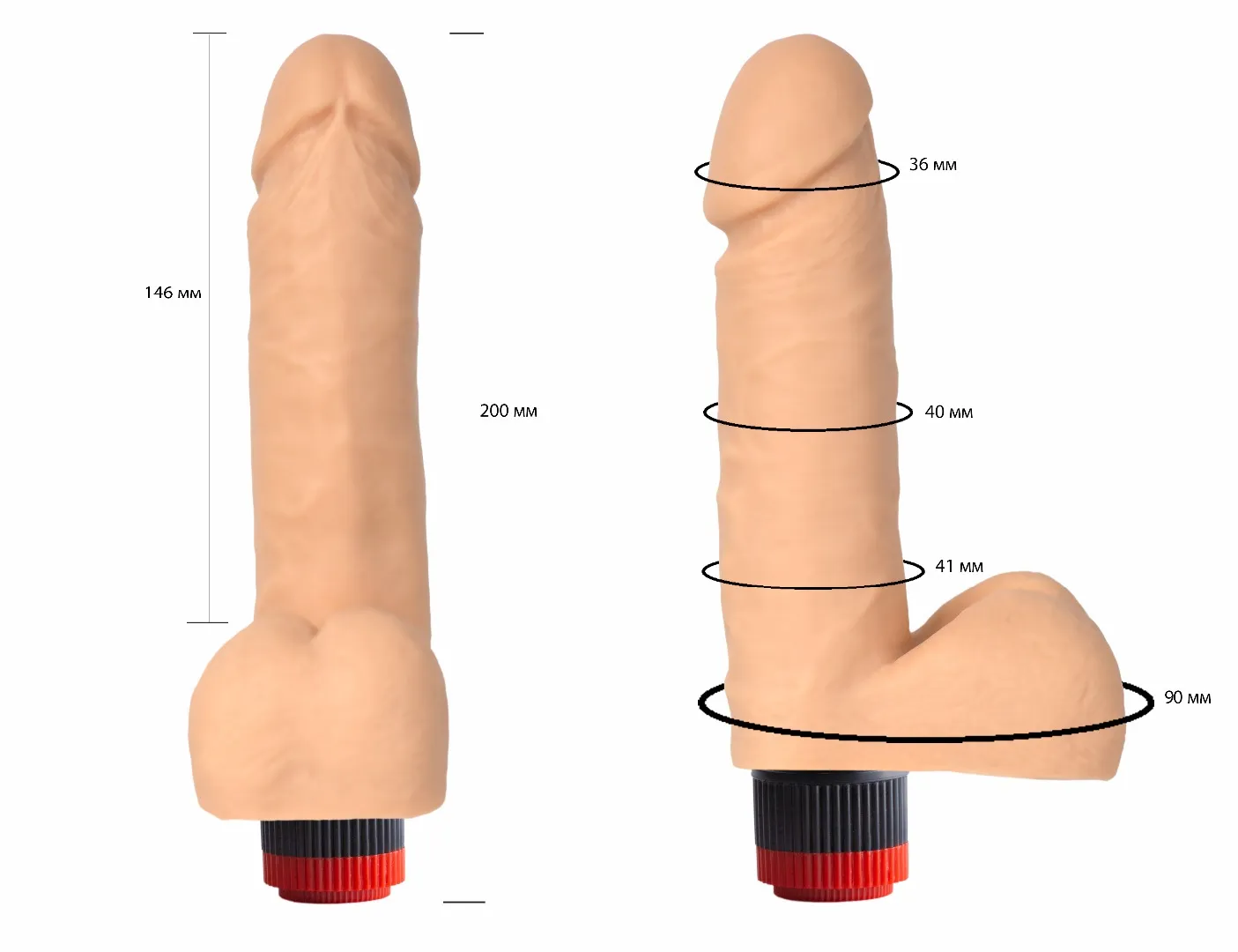 вибратор гелевый 111400ru в 