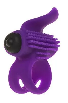 Виброкольцо со стимулятором клитора Bullet Lastic Ring