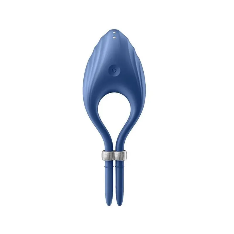 эрекционное кольцо (лассо) duelist с вибрацией (тёмно-синий) в 