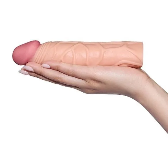 удлиняющая насадка lovetoy pleasure x-tender, телесная в 