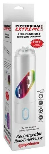 мастурбатор-ротатор вагина pipedream extreme toyz rechargeable rotobator pussy в 