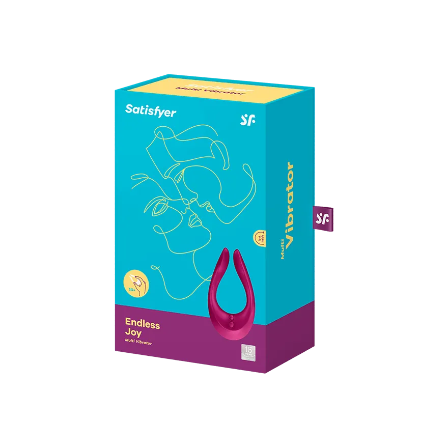 cтимулятор satisfyer endless joy, бордовый в 