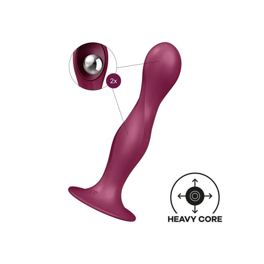 стимулятор с двумя металличискими шариками в стволе  double ball-r (red) в 