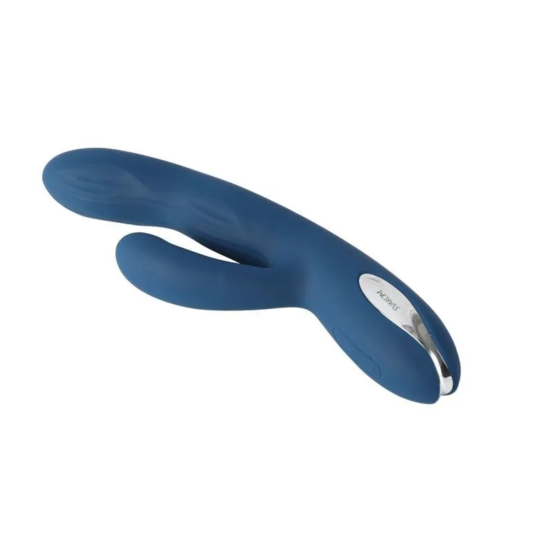 вибромассажер с пульсацией svakom aylin, синий в 