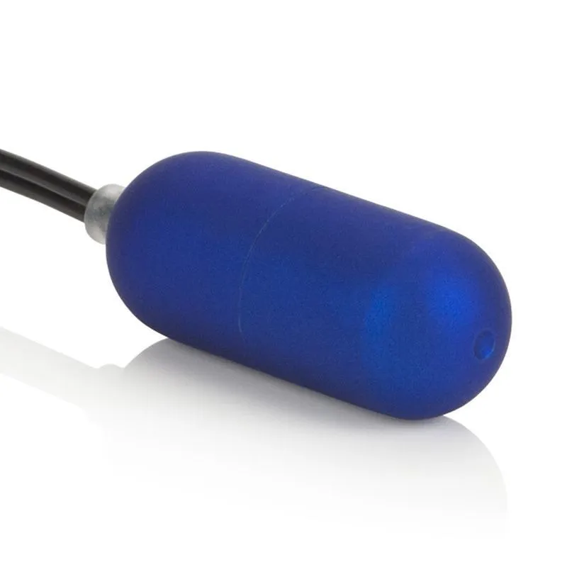 виброяйцо california exotic novelties body & soul remote ii, синее в 