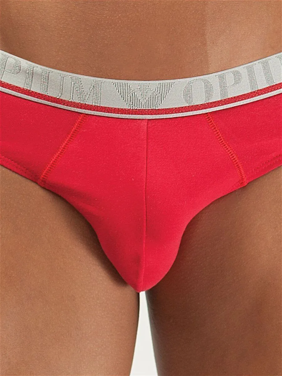 Эротическое трусы мужские брифы opium r84, красные в 