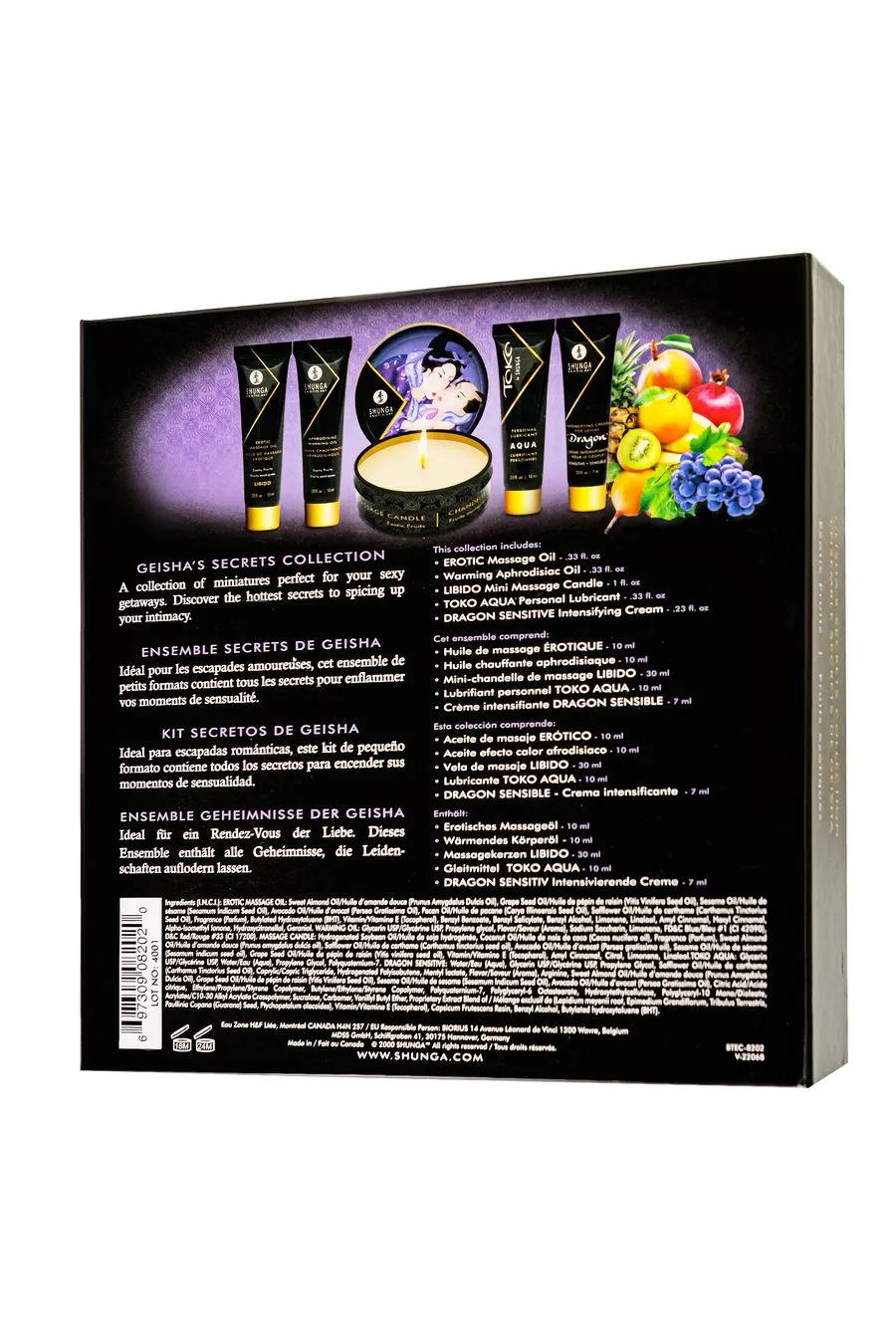 набор shunga «секрет гейши» (geisha's secret), 5 средств, аромат экзотические фрукты в 