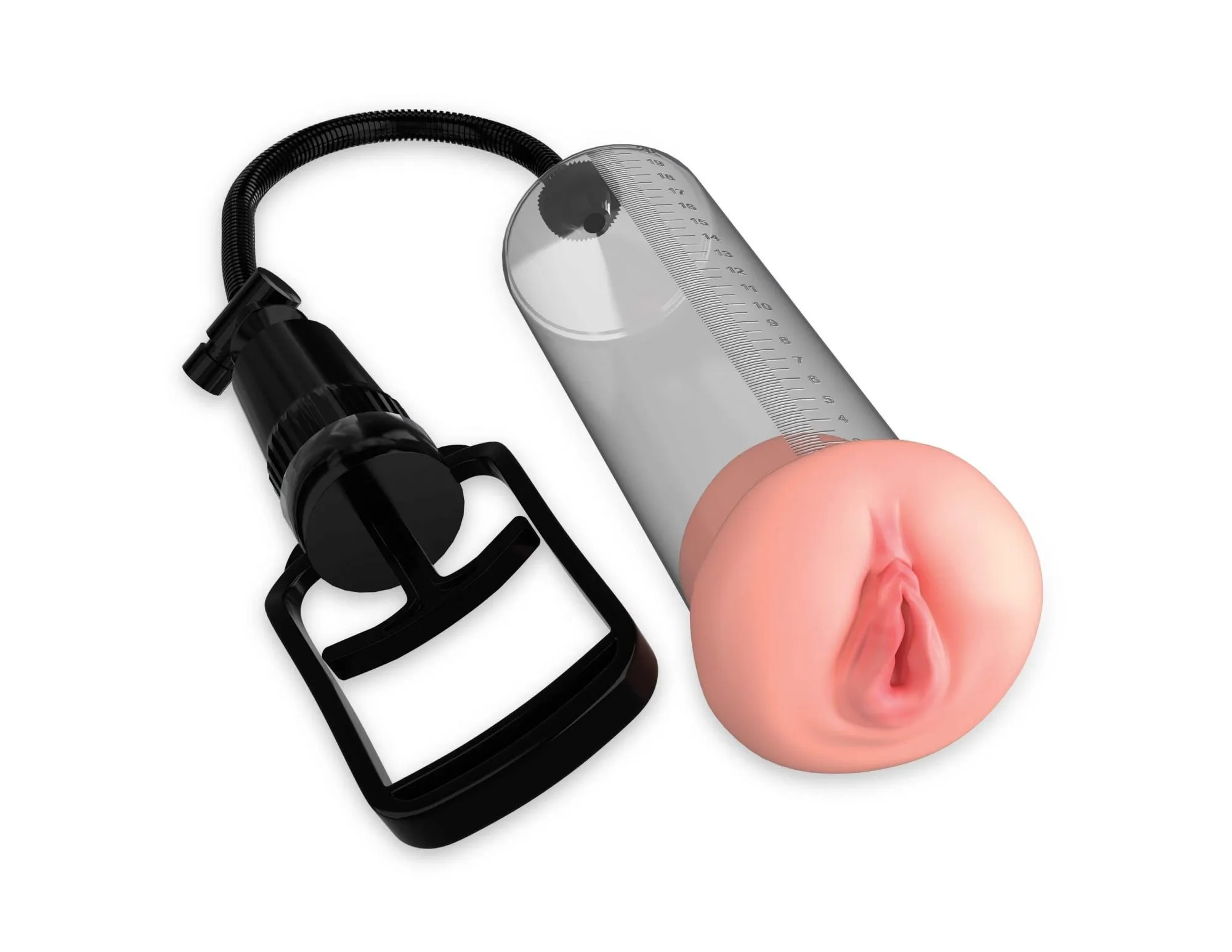 Помпа с вагиной Pipedream Pump Worx Beginner's Pussy Pump, прозрачная