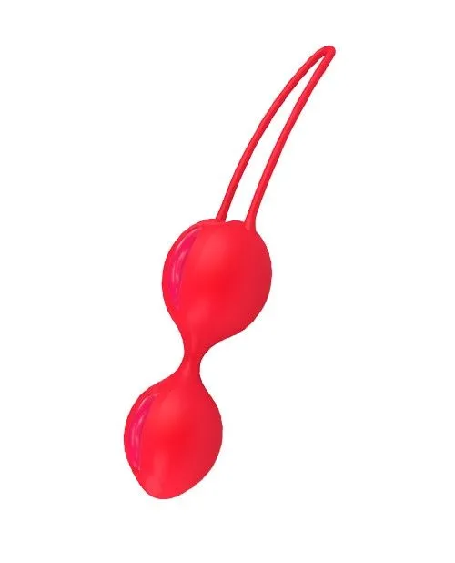 вагинальные шарики fun factory smartballs duo, ярко-оранжевые в 