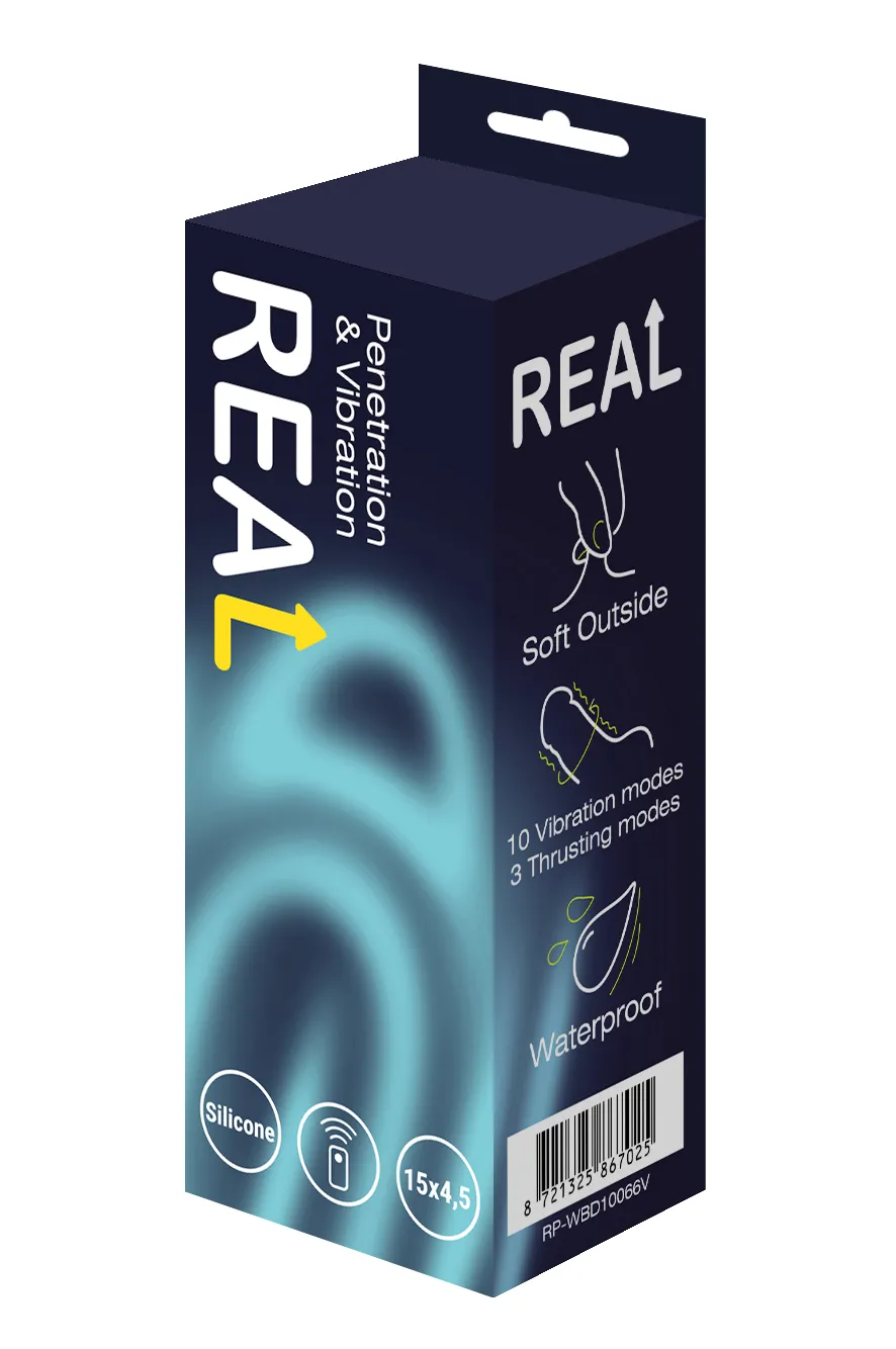 реалистичный фаллоимитатор с функцией пенетрации и вибрации с дистанционным управлением в 